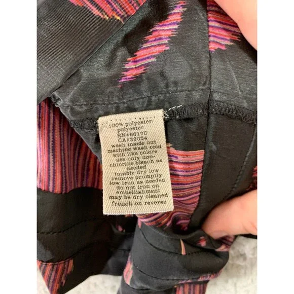 Anthropologie Ecote Beaded Tapestry Dress Red Black Floral Embellished - Picture 5 of 13